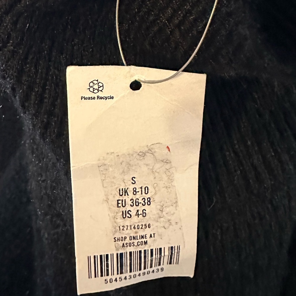 Topshop Black Oversized Comfy Turtleneck Sweater Size Small but will fit XL - Picture 10 of 13